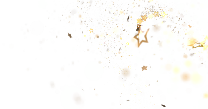 Shimmering Starry Christmas: Spectacular 3D Illustration Showcasing Falling Holiday Stars - Powered by Adobe