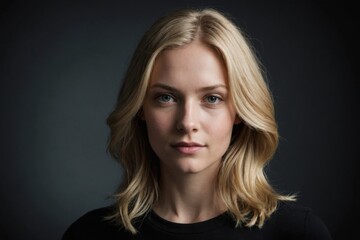 Fototapeta premium A portrait of a young blond woman