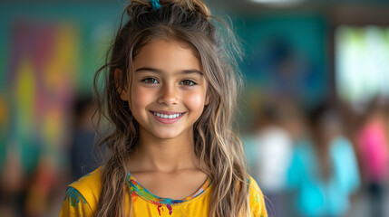 Volunteers organizing a free art workshop for children, nurturing creativity and providing a safe space for expression.