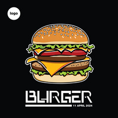 Burger illustration 