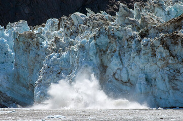 Glacier Bay Alaska 2006 part of glacier falling off