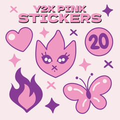 Y2k Sticker Design for Poster design and graphic design