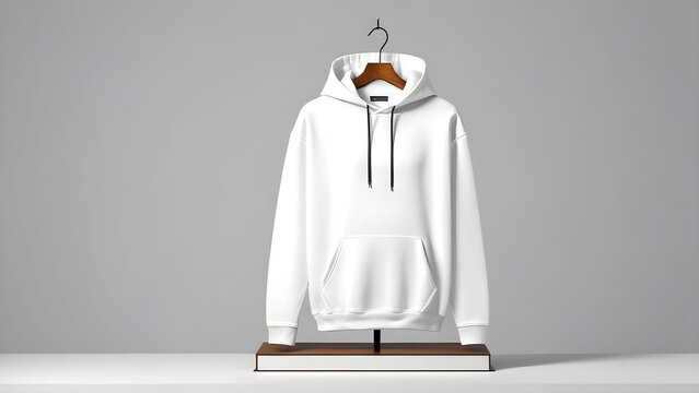Hoodie sweatshirt pattern mockup for printing
