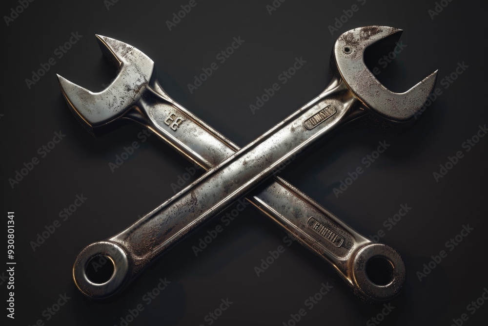 Poster two wrenches stacked on top of each other for easy storage and organization