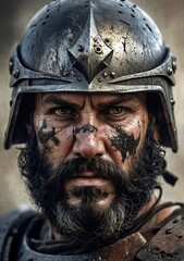 Rage of the Battle-Hardened Warrior: A Portrait of Defiance