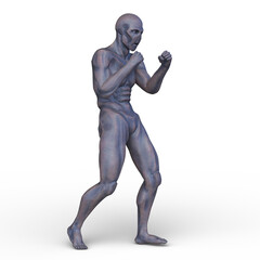 男性サイボーグ 　3DCGレンダリング