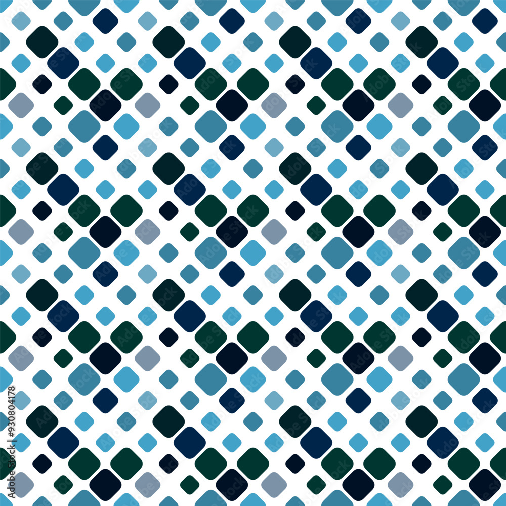 Poster seamless square pattern background - geometrical abstract vector design with diagonal squares