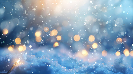 beautiful and light-colored winter background with hazy