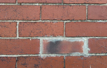 Obraz premium close up of weathered brick wall