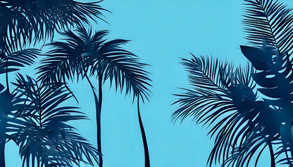 Fototapeta premium palm trees background