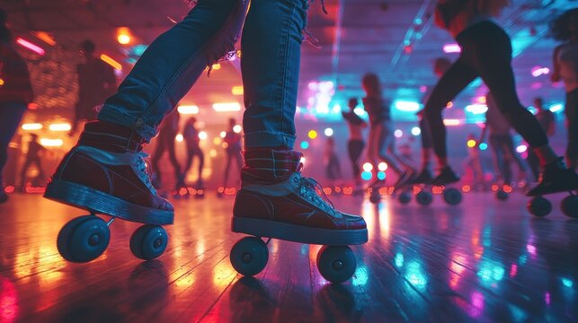 Roller Skating Fun at Neon Roller Rink
