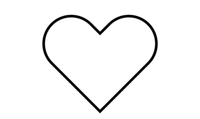 heart like vector modern icons. Design elements for social network