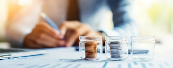 Business manager setting up an inventory management system, organization, tracking stock levels accurately