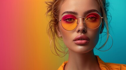 Fototapeta premium portrait of a woman in sunglasses