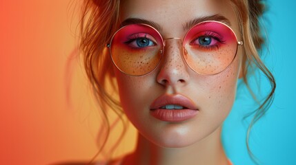 Fototapeta premium portrait of a woman in sunglasses