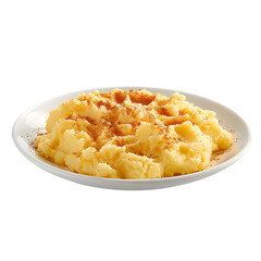 Dish of classic saudi arabian mashed potatoes seasoned with spices, providing a delicious and genuine flavor of middle eastern cooking