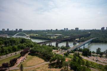 Fototapeta premium bridge over river in city