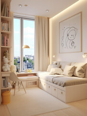 Small And Youthful Bedroom Setup