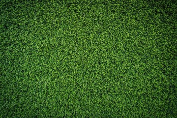 Obraz premium High-resolution top view of a lush green grass texture, ideal for a sports field or football playground, captured with sharp focus using a Sony Alpha A7 III.