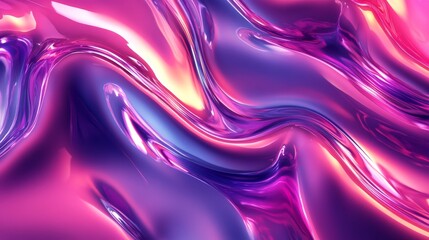 Fototapeta premium Abstract liquid art with vibrant pink and