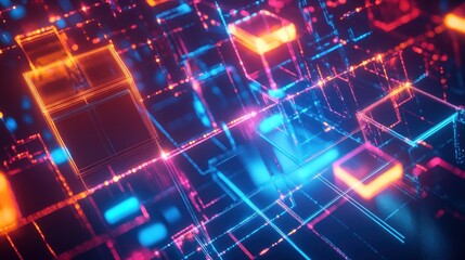 Obraz premium Abstract Neon Lights