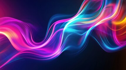 Fototapeta premium Abstract Colorful Wavy Lines