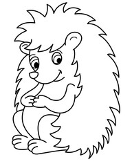 Animal line drawings for coloring.Rabbit, cow, bear, elephant, dog, Lion, goat, deer, rabbit, hedgehog,