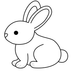 Animal line drawings for coloring.Rabbit, cow, bear, elephant, dog, Lion, goat, deer, rabbit, hedgehog,