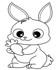 Animal line drawings for coloring.Rabbit, cow, bear, elephant, dog, Lion, goat, deer, rabbit, hedgehog,