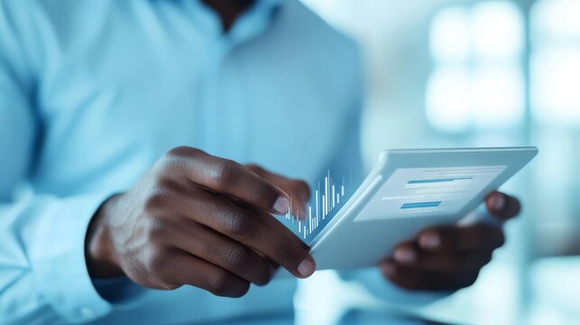 Business manager implementing new software, efficiency, enhancing team collaboration