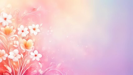Fototapeta premium abstract floral background with flowers