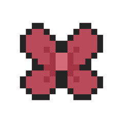 cute ribbon coquette pixel art
