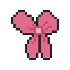 cute ribbon coquette pixel art
