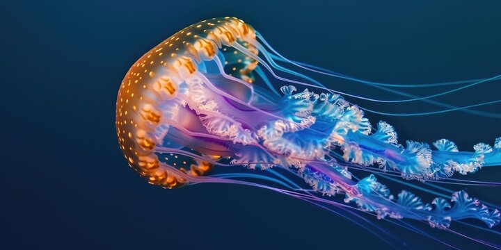 Close up of Craspedacusta sowerbii a Freshwater Jellyfish