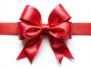 Fototapeta premium red bow isolated on white