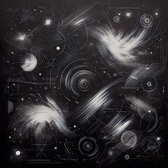 abstract background with stars