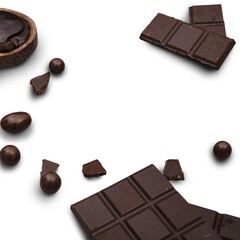 dark chocolate background black cacao 