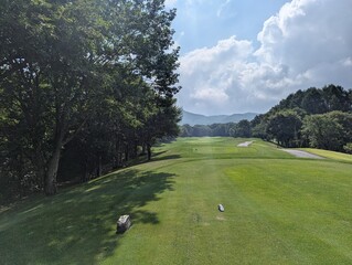 golf course in the morning