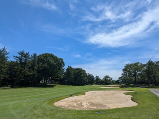 golf course in the summer