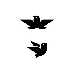 swallow vector illustration for an icon,symbol or logo. swallow bird template logo. walet bird