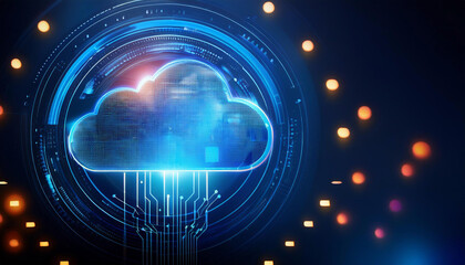 Obraz premium Cloud Computing Technology