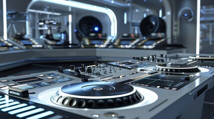 Futuristic AI driven humanoid robot with advanced neural network showcasing cutting edge technology and sleek design in a high tech environment