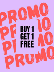 Buy 1 Get 1 Free Design Template
