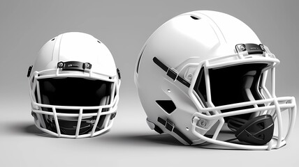 Fototapeta premium american football helmet isolated on white