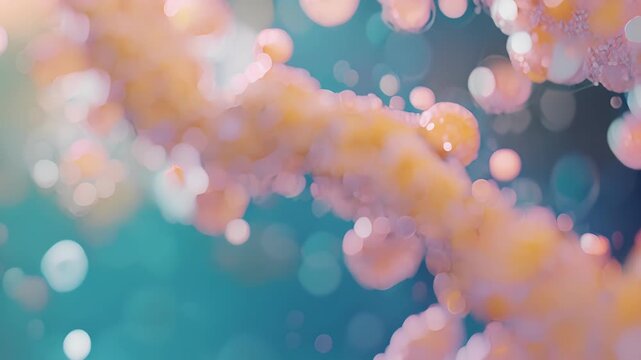 An upclose image of the enzyme complex cytochrome c oxidase which plays a crucial role in the electron transport chain during cellular respiration.