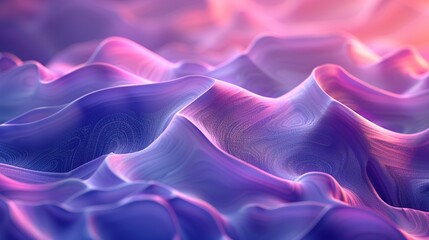 Obraz premium Abstract Wavy Background with Purple and Pink Hues