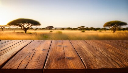 the close up picture of the empty table that has been made from the wood material and placed inside...