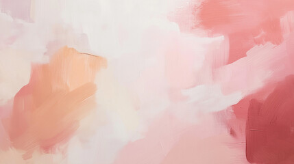 Fototapeta premium abstract and colorful artwork depicting pink and orange flowers on a pristine white background, highlighting their delicate charm.