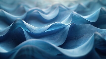 Obraz premium Abstract Blue Wave Pattern