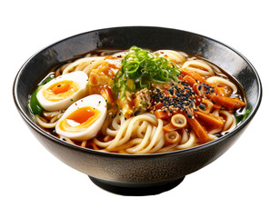 Udon Noodles In Traditional Japanese Setting